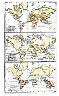 Historic Map Print of Mammal Occurrence, 1897