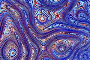 Fractal Geometry Prints: Marble texture - abstract computer-generated image