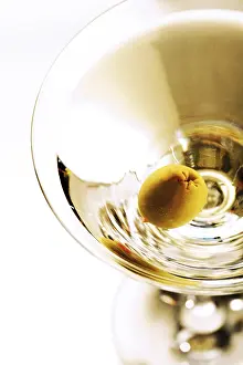 Studio Shot Glassware Prints: Martini and olive