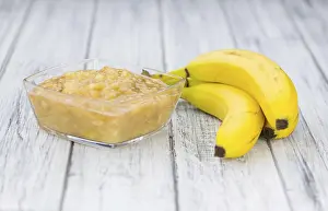 Appetizing Desserts Prints: Mashed Bananas (selective focus)