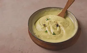 Micro Greenery Prints: Mashed potatoes, with micro greenery and spices