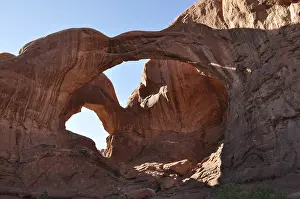 US American Desert Landscape Prints: Massive double arch, called Double Arch
