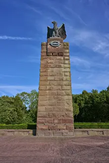 Northern Germany Seaside Resorts Prints: Massive memorial with eagle at the top