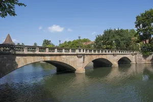 Middle Franconia Views Prints: Maxbrucke over the Pegnitz River