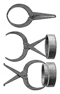 Old Engraved Illustration Prints: The measurement, Dancing Master