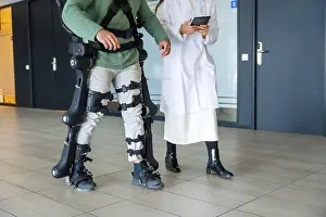 Physiotherapy Equipment Prints: Mechanical exoskeleton