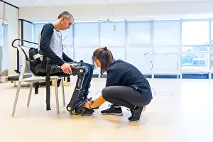 Physiotherapy Equipment Prints: Mechanical exoskeleton