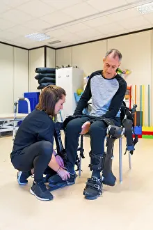 Physiotherapy Equipment Prints: Mechanical exoskeleton