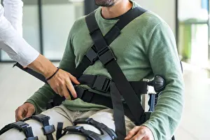 Physiotherapy Equipment Prints: Mechanical exoskeleton