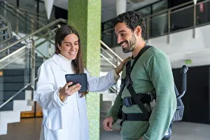 Physiotherapy Equipment Prints: Mechanical exoskeleton