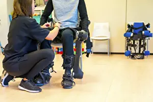 Physiotherapy Equipment Prints: Mechanical exoskeleton