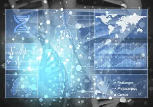 DNA Prints: DNA Research Print: Molecular Background