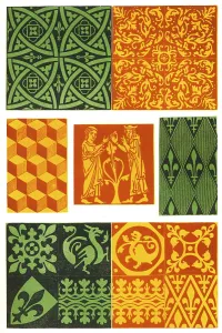 Decorative Tile Design Prints: Mediaeval tile pattern of the 16th century