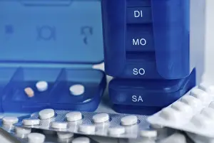 Healthcare Packaging Prints: Medications container for a week ration, tablets
