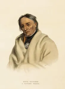 Meta-Koosega Print, Digitally Restored 19th Century Portrait