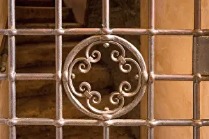 Barbecue Meal Ideas Prints: Metal grill with circular pattern