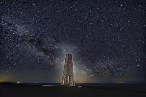 Milky Way Over Devon Prints: Milky Way over The Daymark, Devon
