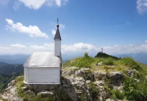 Summit Cross Bavaria Prints: Miniature chapel on the eastern summit