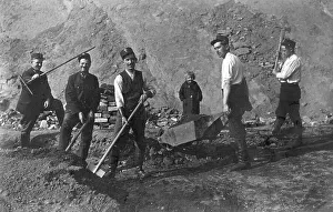 Power Generation History Prints: Mining, coalmining workers, 1920s