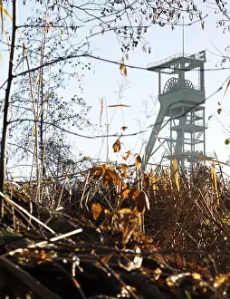 Winding Tower Germany Prints: Former mining tower of the Erin coal mine