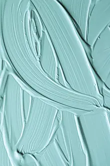 Abstract Art Prints: Mint Cosmetic Texture Background Print
