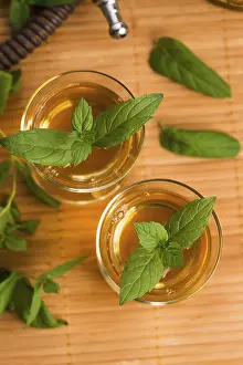 Deserted Grocery Store Scene Prints: Mint tea