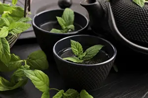 Deserted Grocery Store Scene Prints: Mint tea
