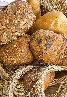 Assorted Baked Goods Prints: Mixed bread rolls