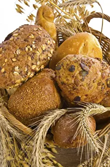 Assorted Baked Goods Prints: Mixed bread rolls