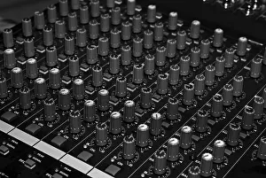 Audio Engineering Equipment Prints: Mixing console