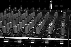 Audio Engineering Equipment Prints: Mixing console