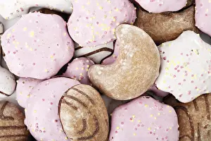 Christmas Cookie Varieties Prints: Mixture of gingerbread biscuits