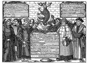 Historical Xylograph Art Prints: The mocking song on the interim