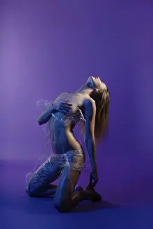 Graceful Pose Prints: A model demonstrating a graceful pose