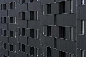 Minimalist Modern Architecture Prints: Modern building featuring a distinct