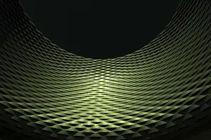 Geometric Shape Prints: Modern Design Curve Shape Wall Print