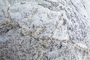 New Zealand Geology Prints: Moeraki Boulder, detail of the stone structure