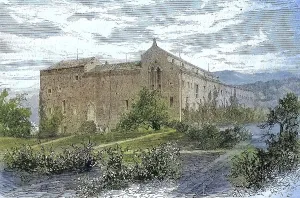 Lacroma Castle Print, Lokrum, Croatia 1869