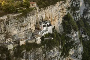 Deserted Monastery Complex Prints: Monastery on a slope in a gorge