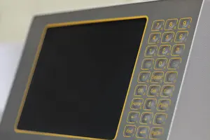 Handicraft Industry Tools Prints: Monitor with touch-sensitive buttons on machine