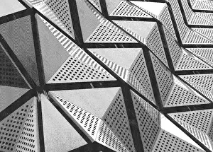 Geometric Shape Prints: Monochrome Geometric Architectural Print
