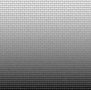 Geometric Background Image Prints: Monochrome geometric pattern with a gradient from white to black