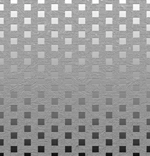 Monochrome Geometric Pattern Prints: A monochrome geometric pattern of interlocking squares transitioning from light to dark