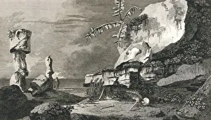 Chilean Landmarks Prints: Monuments on Easter Island, Rapa Nui