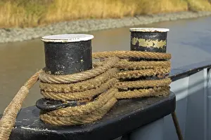 Lower Saxony Europe Prints: Mooring corpse attached to bollards