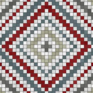 Marble Floor Pattern Prints: Mosaic tiles background, seamless vector pattern