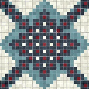 Mosaic Tile Background Prints: Mosaic tiles background, seamless vector pattern