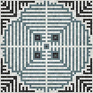 Marble Floor Pattern Prints: Mosaic tiles background, seamless vector pattern