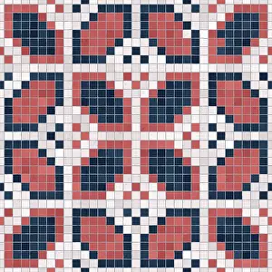 Abstract Mosaic Pattern Prints: Mosaic tiles background, seamless vector pattern