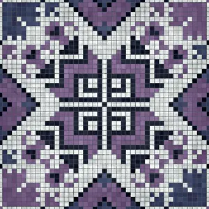 Marble Floor Pattern Prints: Mosaic tiles background, seamless vector pattern